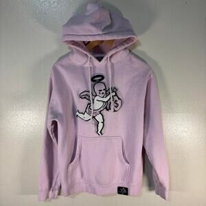 Hasta Muerte Pink Embroidered Heavyweight Streetwear Hoodie